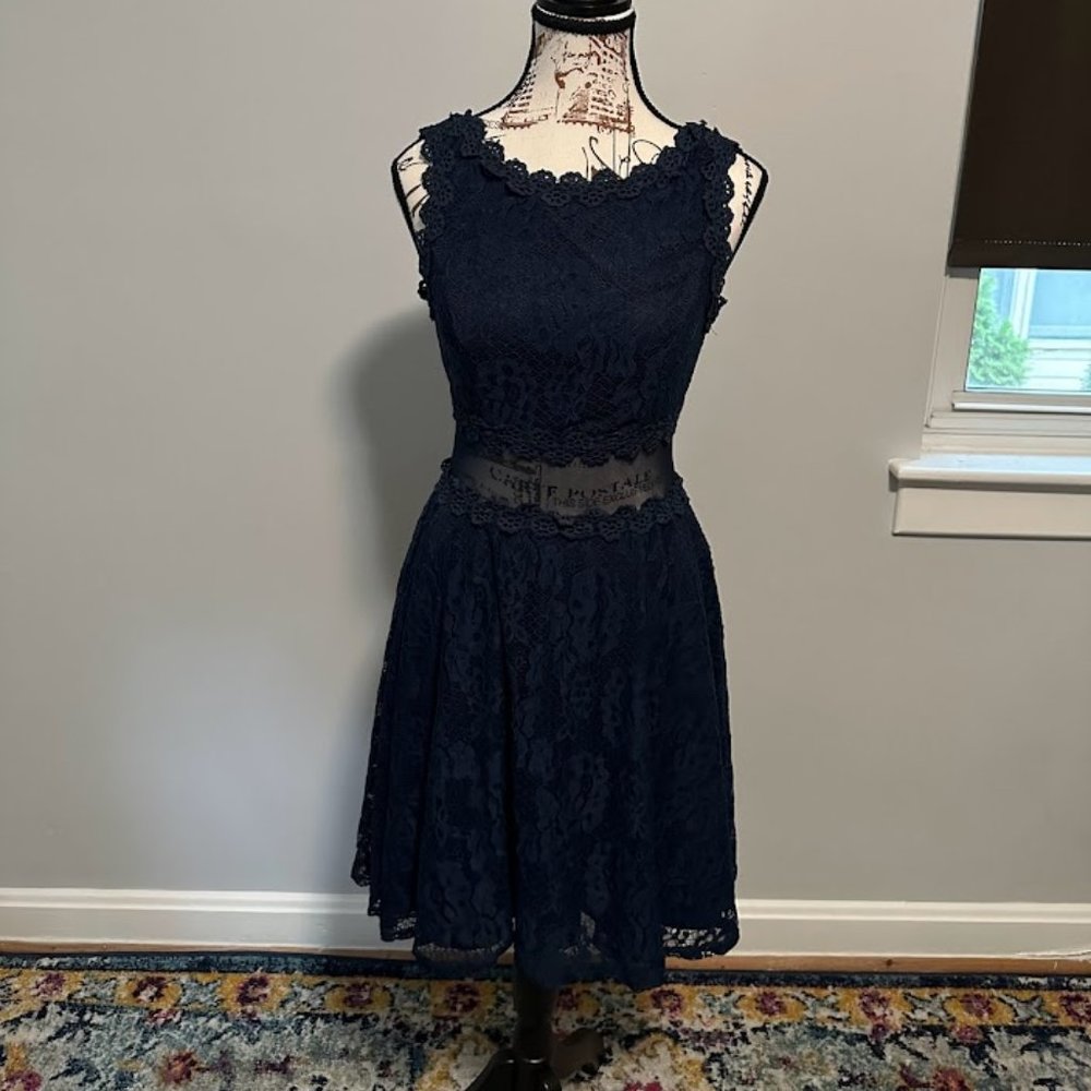 City Triangles Blue Party Dress - Size 2